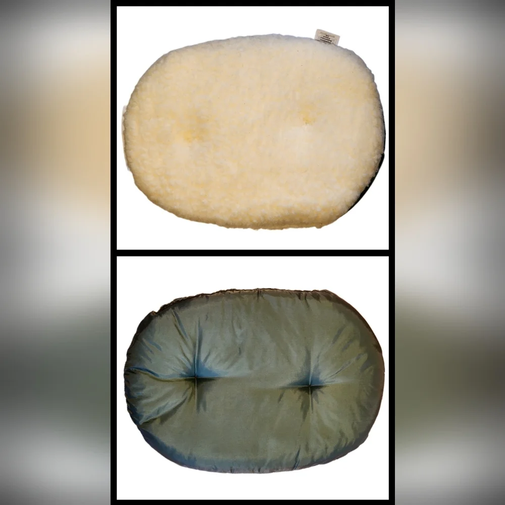 W. Gadsby & Son Sherpa Pet Cushions (2) with a Free Bamboo De-shedding Comb